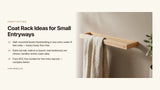 Coat Rack Ideas for Small Entryways: Wall Hooks vs. Freestanding