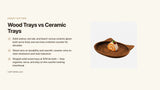 Wood Trays vs Ceramic Trays: What Works Best for Home Organization