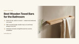 Best Wooden Towel Bars for the Bathroom: A Buyer's Guide