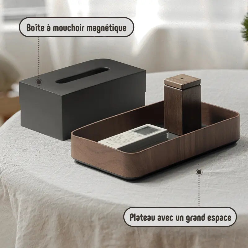 Double rectangle tissue box