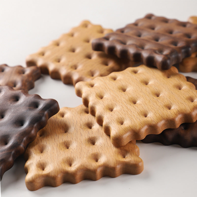 Beechwood Wooden Cookie Cup Coaster