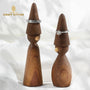 Wooden ring holder|Walnut