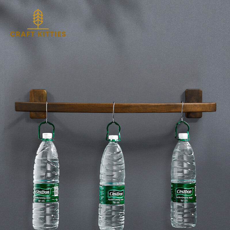 Bathroom-Wall-Mounted-Wooden-Towel-Bar-Holder