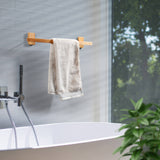 Bathroom-Wall-Mounted-Wooden-Towel-Bar-Holder
