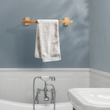 Bathroom-Wall-Mounted-Wooden-Towel-Bar-Holder
