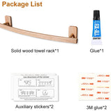 Bathroom-Wall-Mounted-Wooden-Towel-Bar-Holder