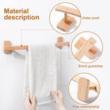 Bathroom-Wall-Mounted-Wooden-Towel-Bar-Holder