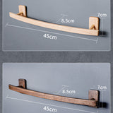 Bathroom-Wall-Mounted-Wooden-Towel-Bar-Holder