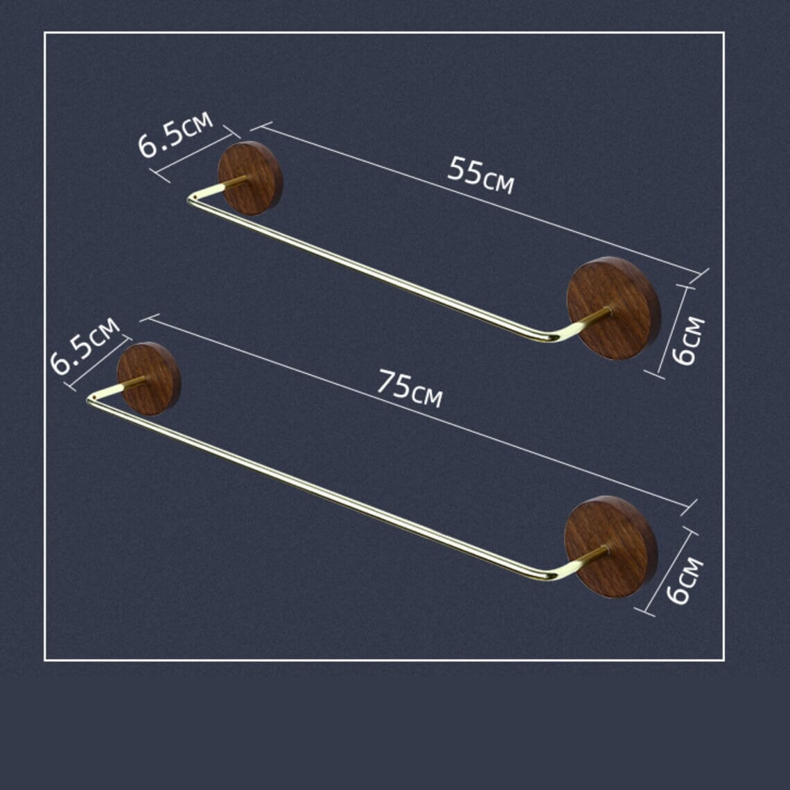 Bathroom-Wood-Brass-Towel-Rack-Holder-Wall-Mounted-Set