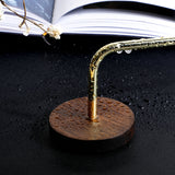 Bathroom-Wood-Brass-Towel-Rack-Holder-Wall-Mounted-Set