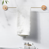 Bathroom-Wood-Brass-Towel-Rack-Holder-Wall-Mounted-Set