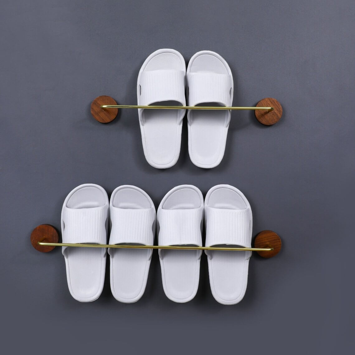 Bathroom-Wood-Brass-Towel-Rack-Holder-Wall-Mounted-Set