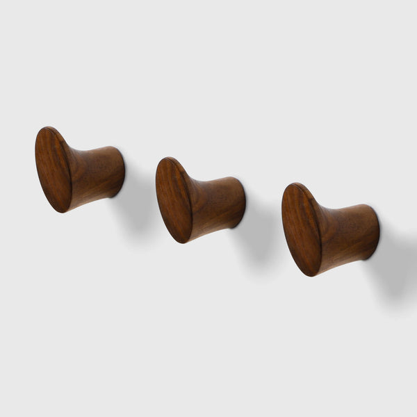 Boot Profile Walnut Coat Hook