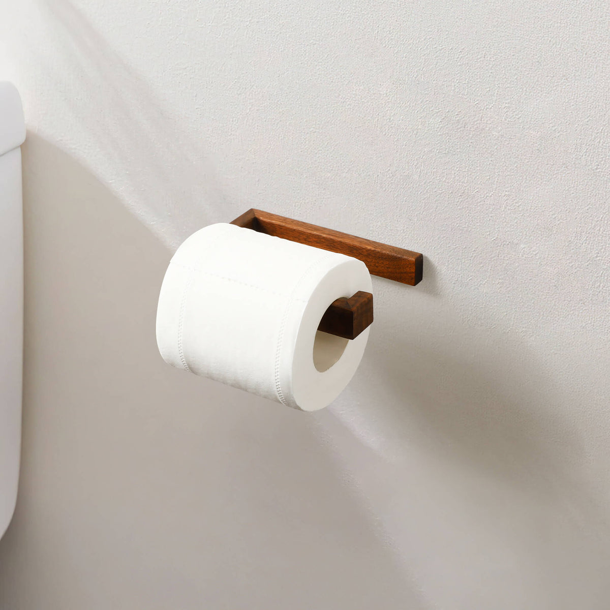Walnut Minimalist Toilet Paper Holder