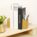 Red Oak Pencil Holder Bookend