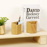 Red Oak Pencil Holder Bookend