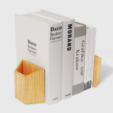Red Oak Pencil Holder Bookend