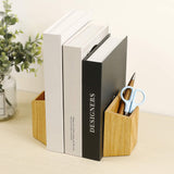 Red Oak Pencil Holder Bookend