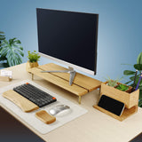 Red Oak Splicing Wood Monitor Stand
