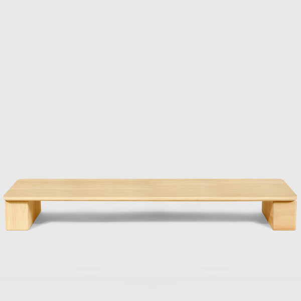 Rubber-Wood-Dual-Monitor-Stand