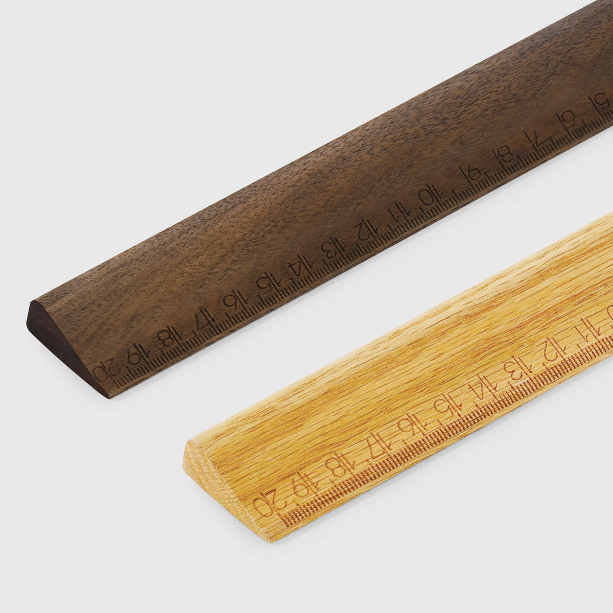 Walnut-Red-Oak-Solid-Wooden-Ruler-Triangular