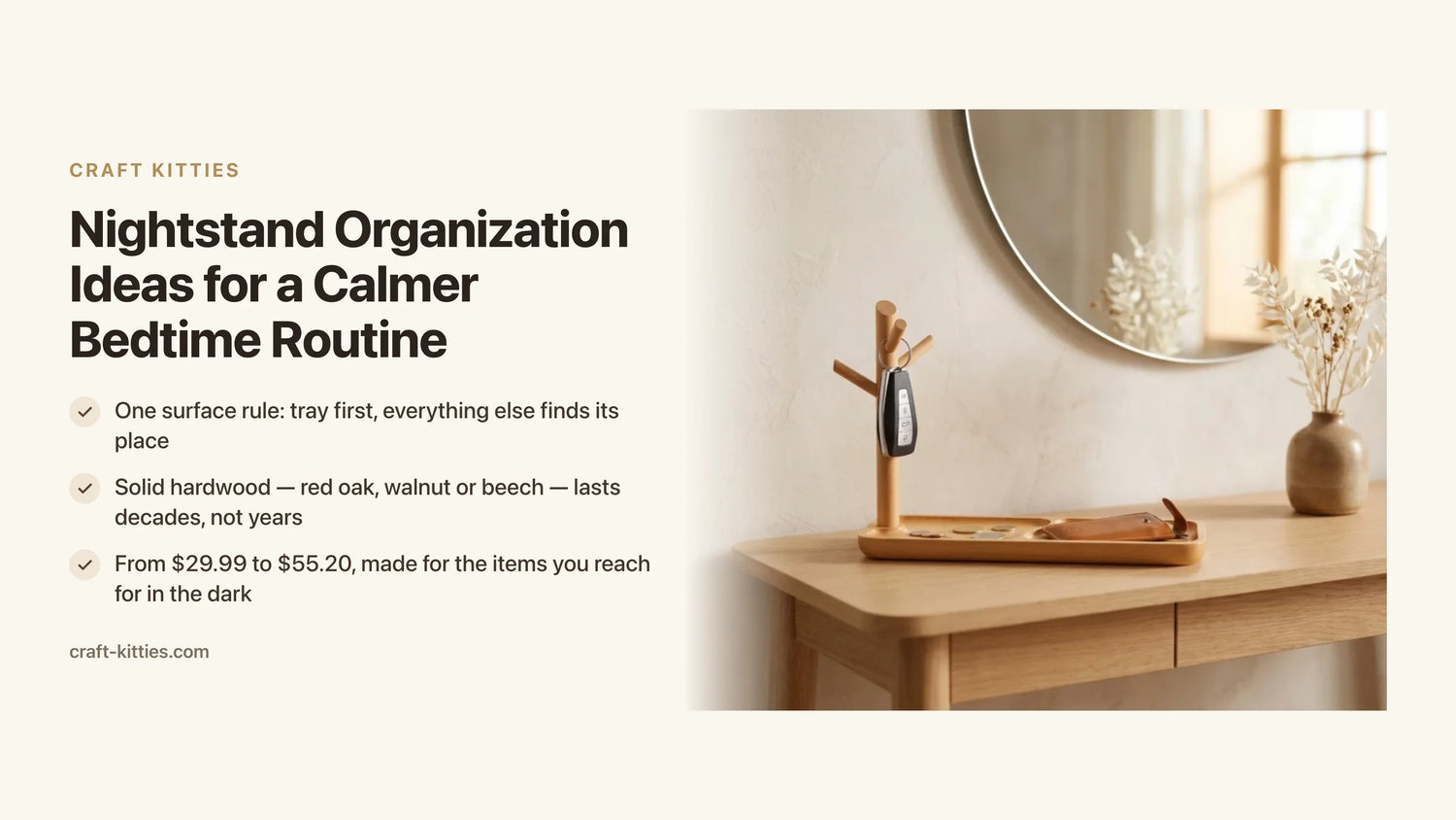 Nightstand Organization Ideas for a Calmer Bedtime Routine — Craft Kitties