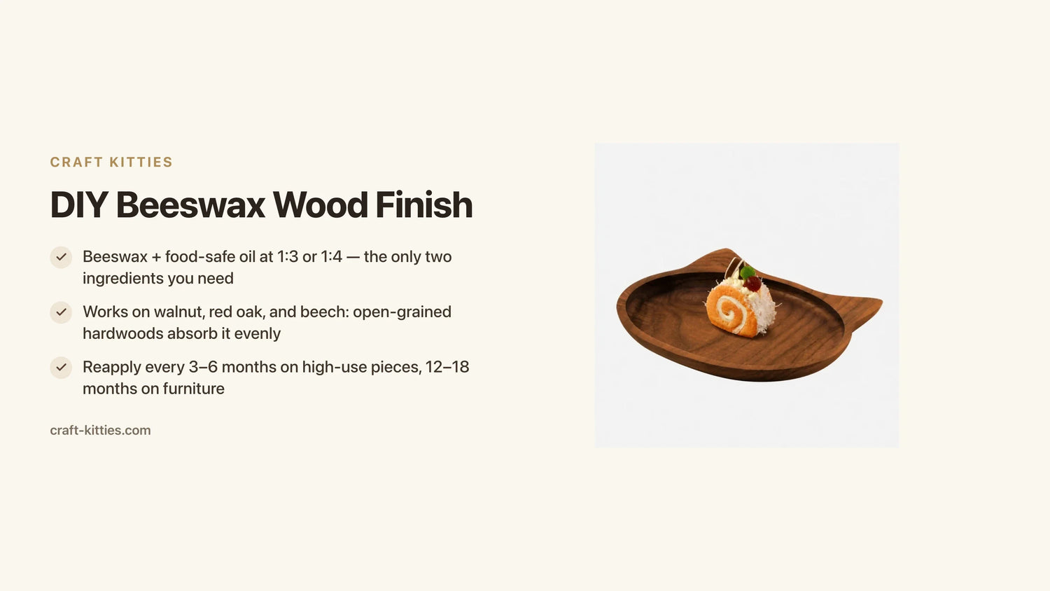 DIY Beeswax Wood Finish: How to Make and Apply Your Own Natural Wax — Craft Kitties