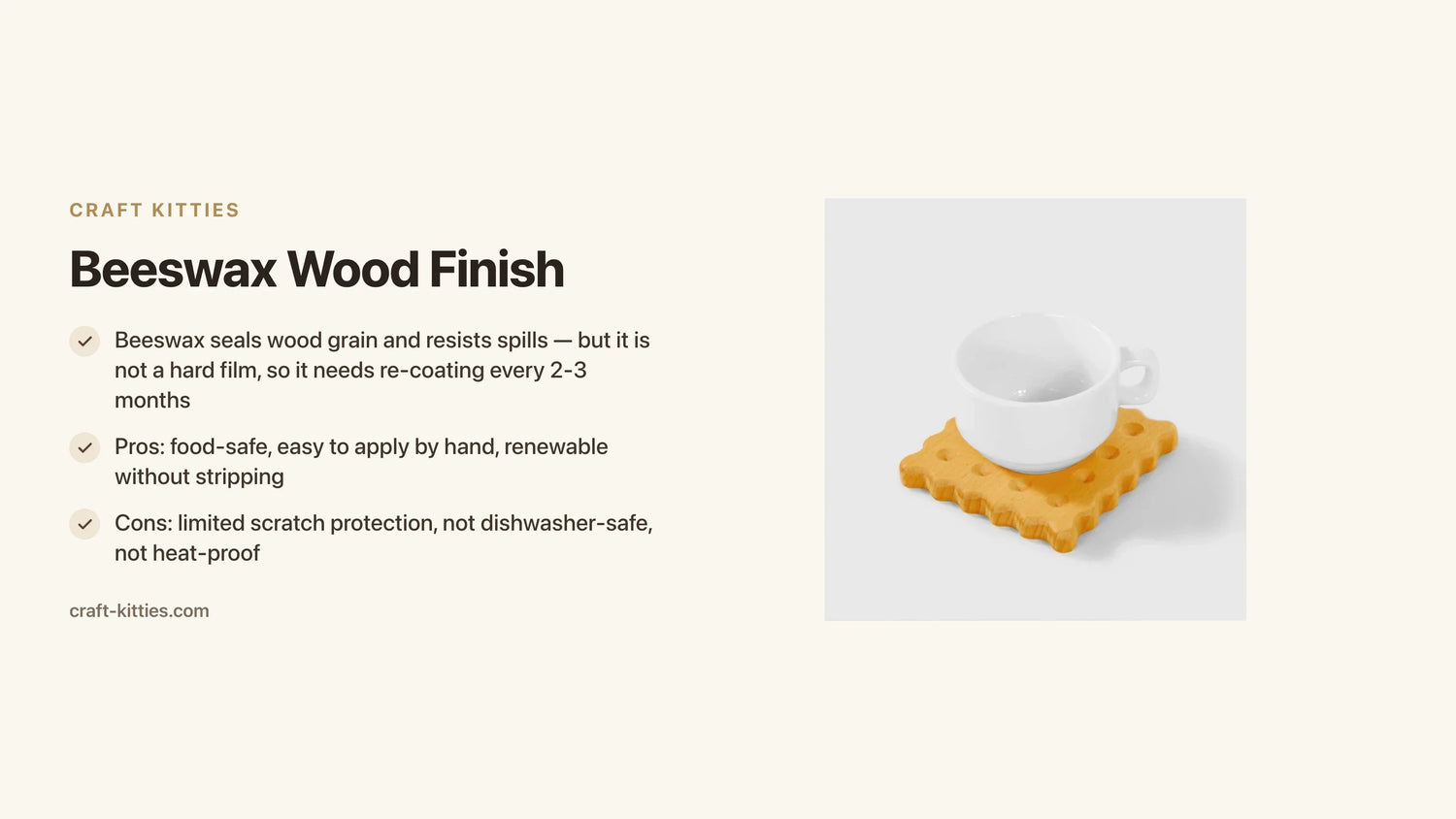 Beeswax Wood Finish: Pros, Cons, and How to Apply It the Right Way — Craft Kitties