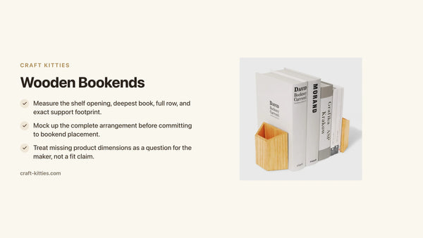Wooden Bookends: Match the Support to Your Books — Craft Kitties