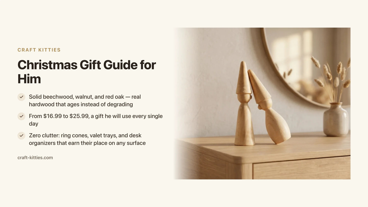 Christmas Gift Guide for Him: Practical, Beautiful, Zero-Clutter Picks — Craft Kitties