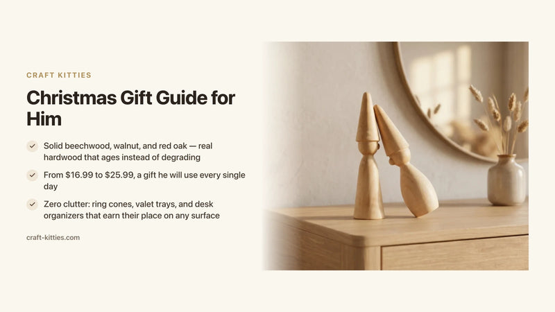 Christmas Gift Guide for Him: Practical, Beautiful, Zero-Clutter Picks — Craft Kitties