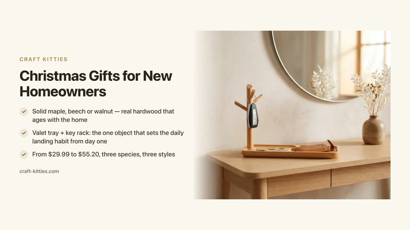 Christmas Gifts for New Homeowners: Timeless Wood Pieces for Their First Place — Craft Kitties