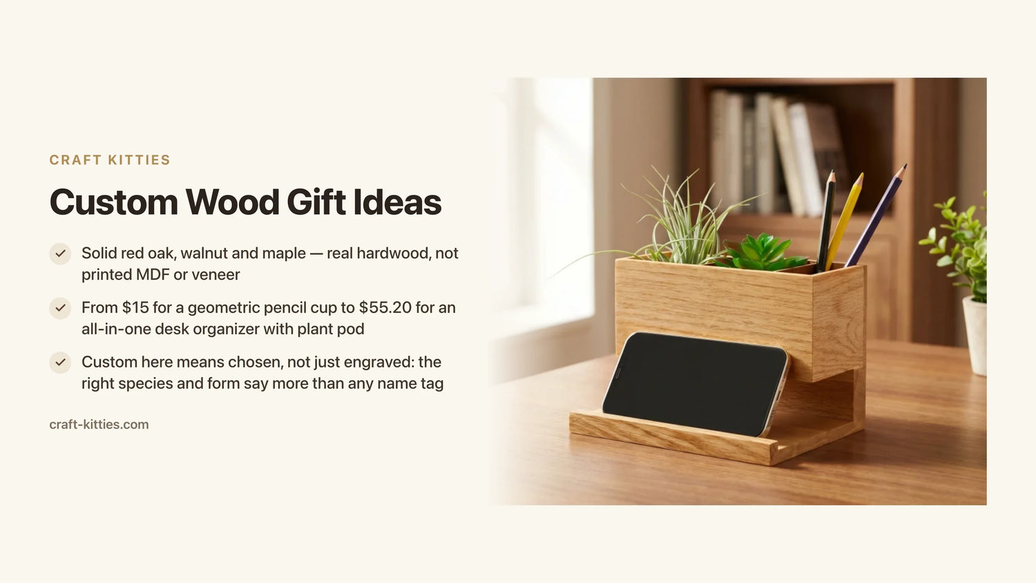 Custom Wood Gift Ideas: How to Order, What to Engrave, What to Expect — Craft Kitties