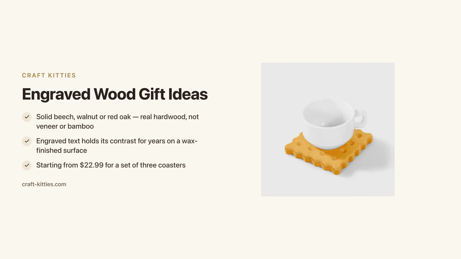 Engraved Wood Gift Ideas: When Personalization Makes the Difference — Craft Kitties