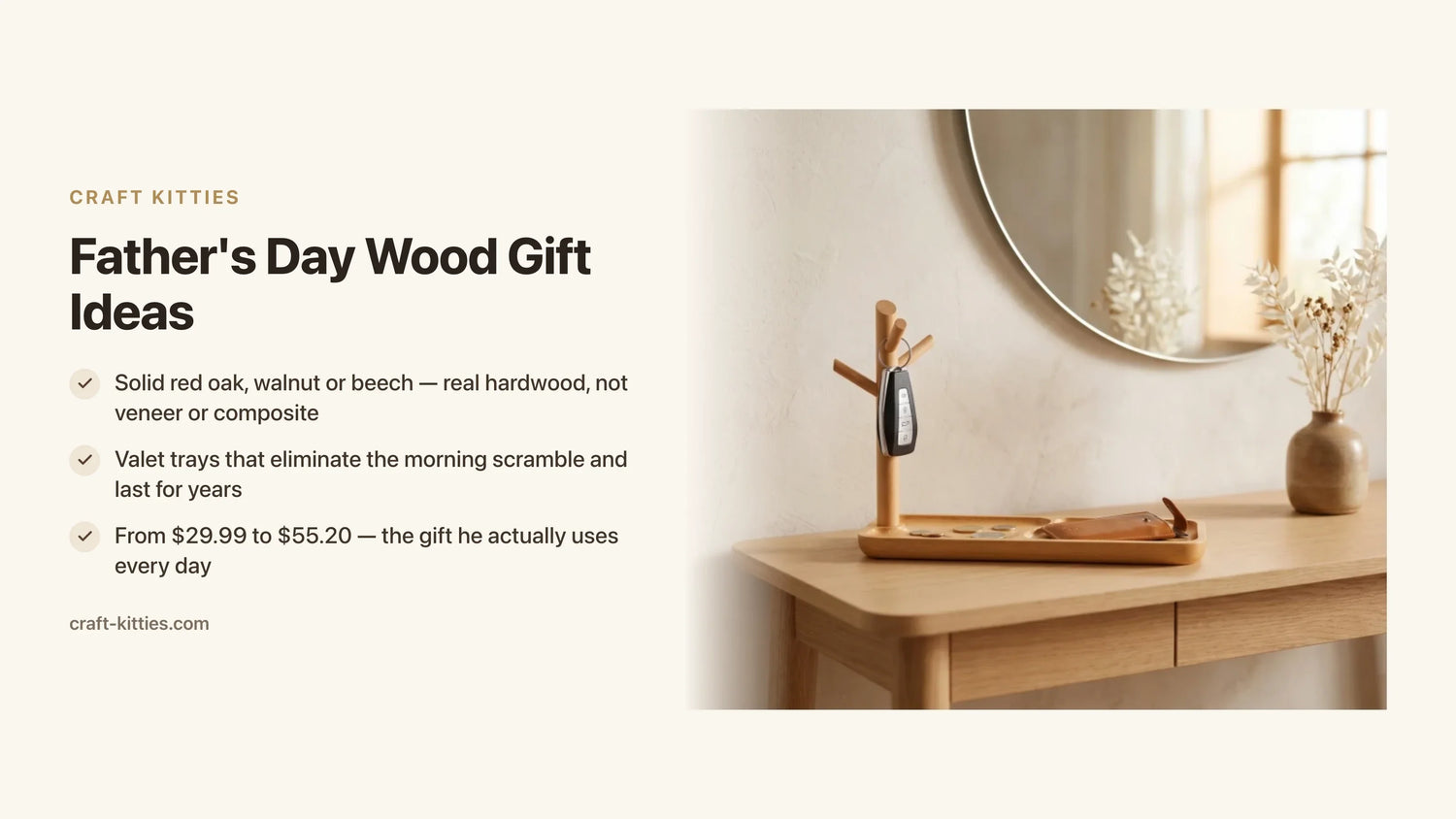 Father's Day Wood Gift Ideas: Solid, Lasting Gifts He'll Use Every Day — Craft Kitties