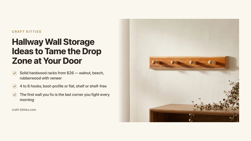 Hallway Wall Storage Ideas to Tame the Drop Zone at Your Door — Craft Kitties