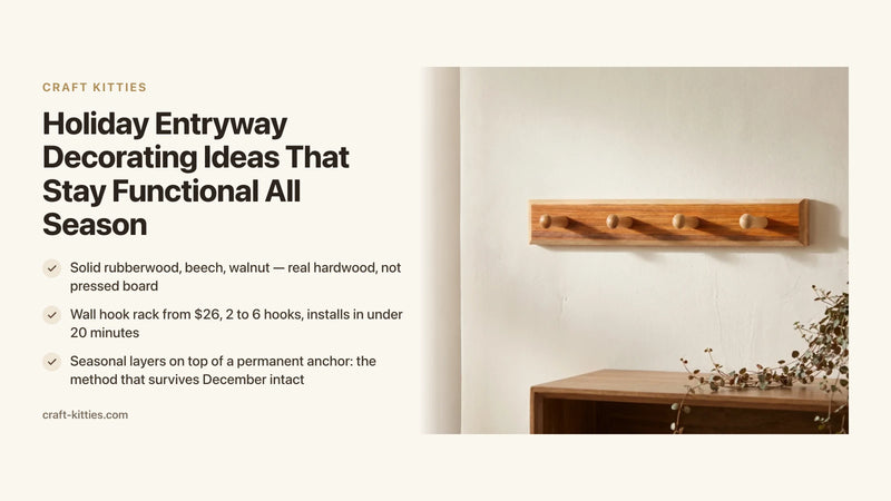 Holiday Entryway Decorating Ideas That Stay Functional All Season — Craft Kitties
