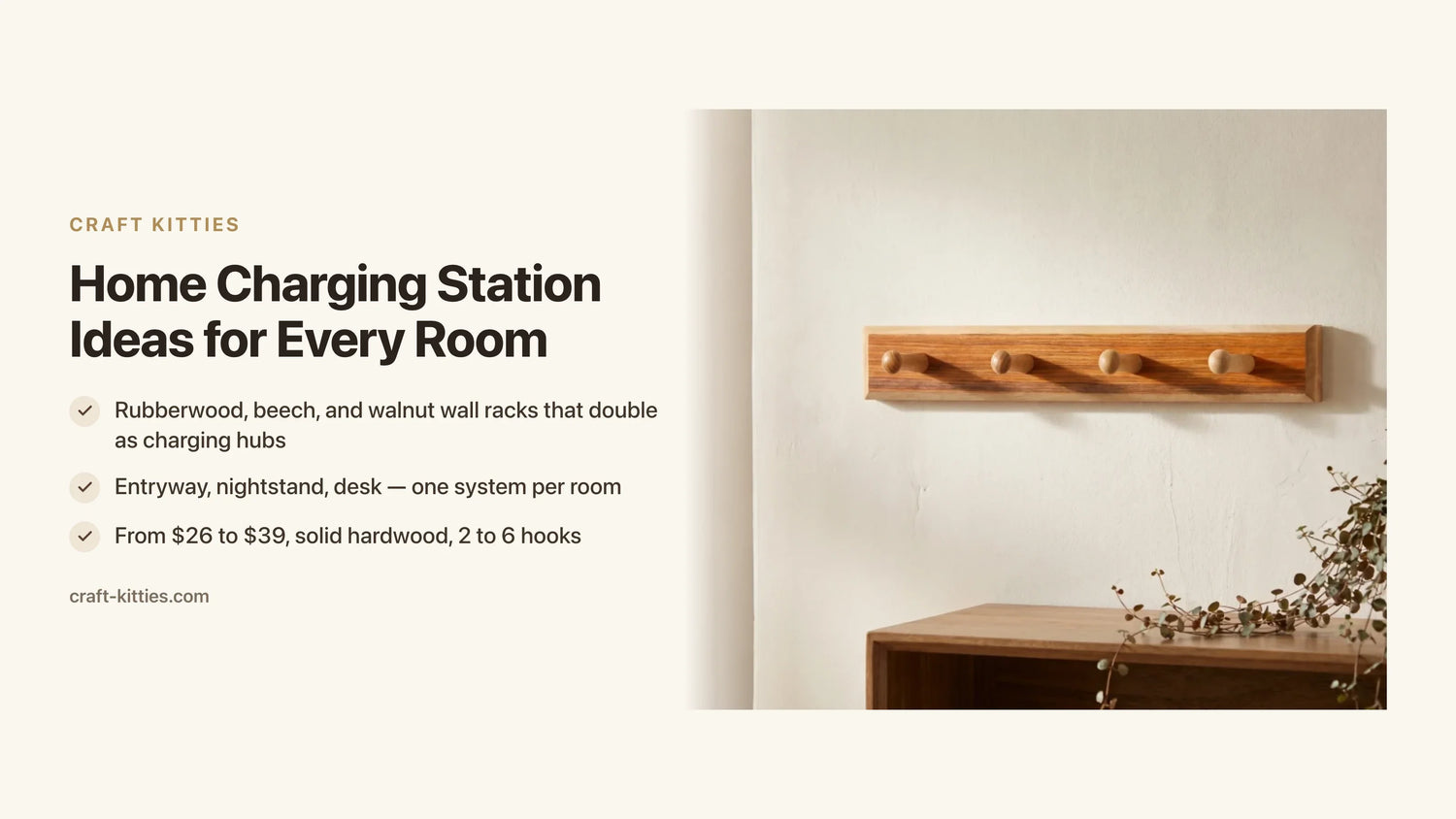 Home Charging Station Ideas for Every Room: Entryway, Nightstand, and Desk — Craft Kitties