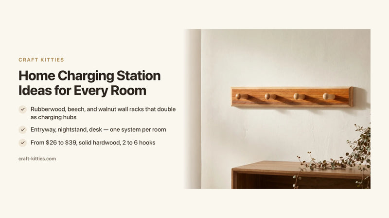 Home Charging Station Ideas for Every Room: Entryway, Nightstand, and Desk — Craft Kitties