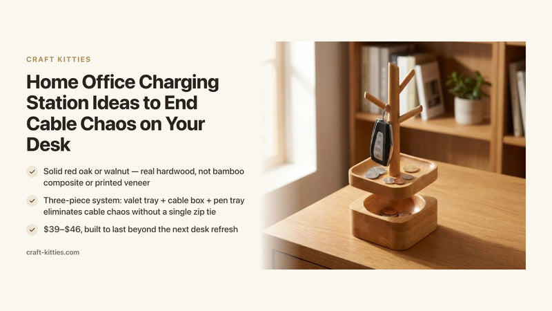 Home Office Charging Station Ideas to End Cable Chaos on Your Desk — Craft Kitties