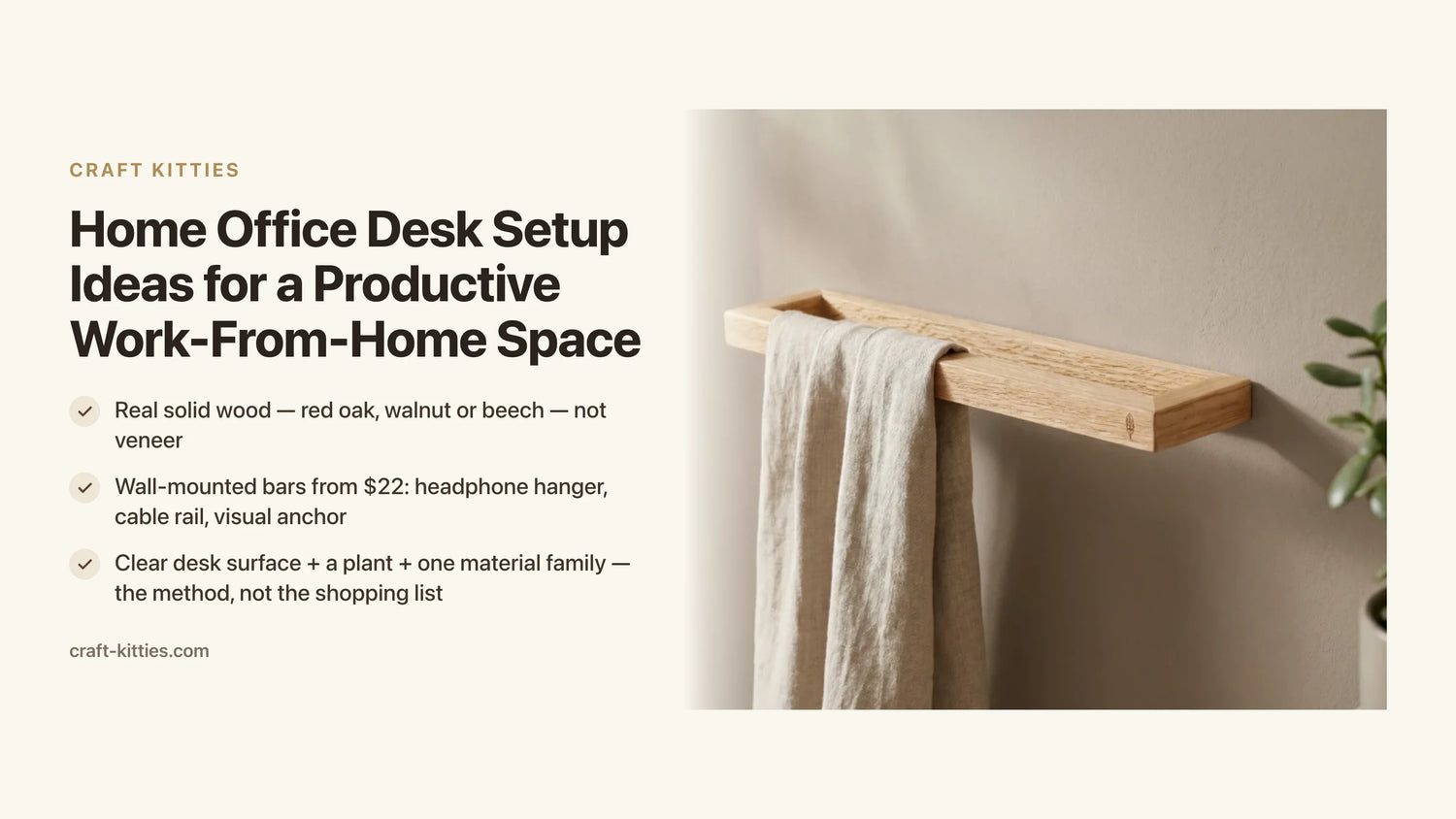 Home Office Desk Setup Ideas for a Productive Work-From-Home Space — Craft Kitties