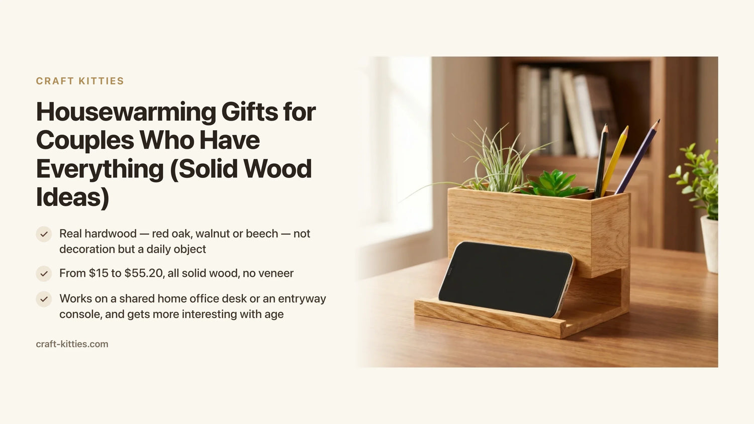 Housewarming Gifts for Couples Who Have Everything (Solid Wood Ideas) — Craft Kitties