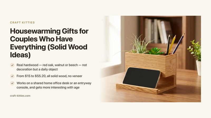 Housewarming Gifts for Couples Who Have Everything (Solid Wood Ideas) — Craft Kitties