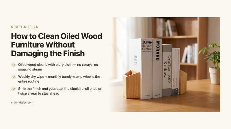How to Clean Oiled Wood Furniture Without Damaging the Finish — Craft Kitties
