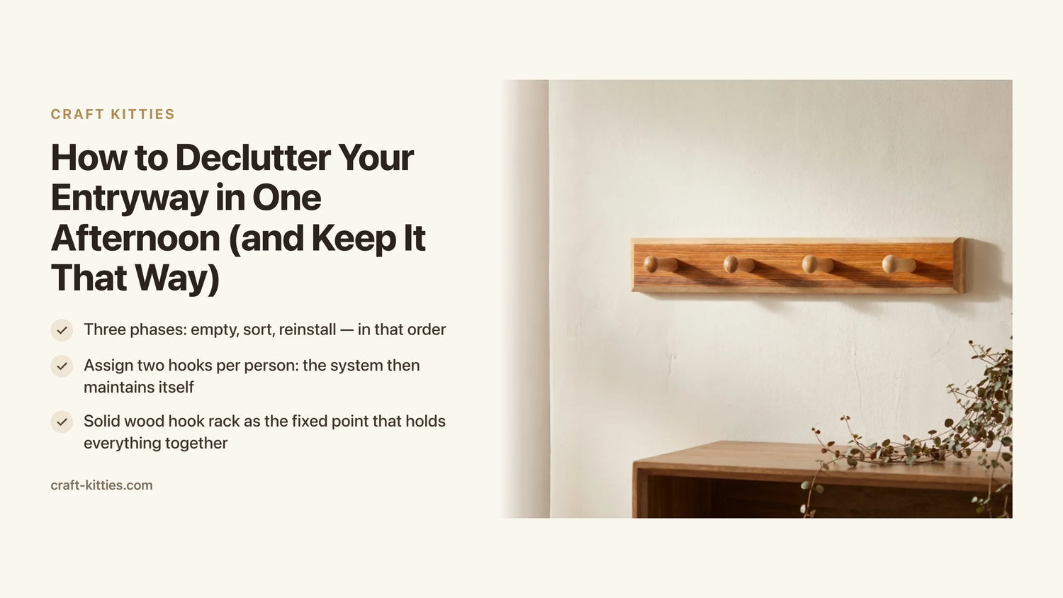 How to Declutter Your Entryway in One Afternoon (and Keep It That Way) — Craft Kitties
