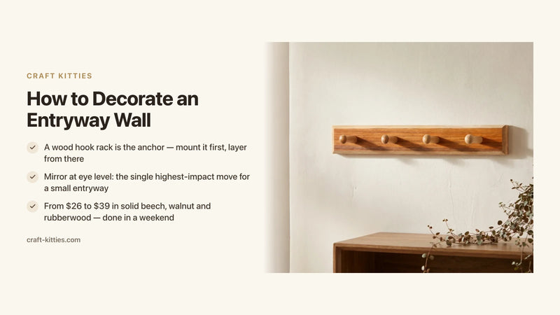 How to Decorate an Entryway Wall: From Blank to Beautiful in One Weekend — Craft Kitties