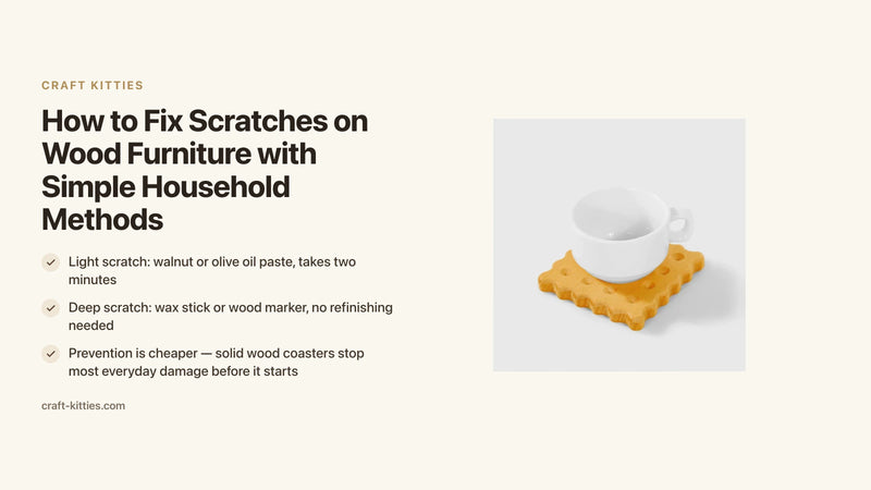 How to Fix Scratches on Wood Furniture with Simple Household Methods — Craft Kitties