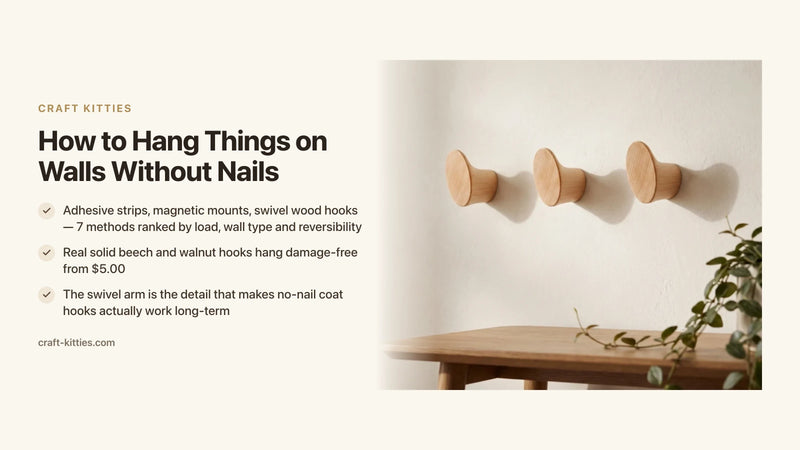 How to Hang Things on Walls Without Nails: Every No-Damage Method Ranked — Craft Kitties