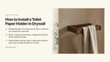 How to Install a Toilet Paper Holder in Drywall: Studs, Anchors & Heights