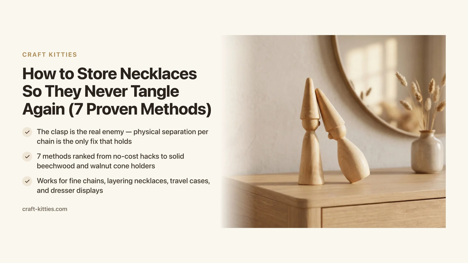 How to Store Necklaces So They Never Tangle Again (7 Proven Methods) — Craft Kitties